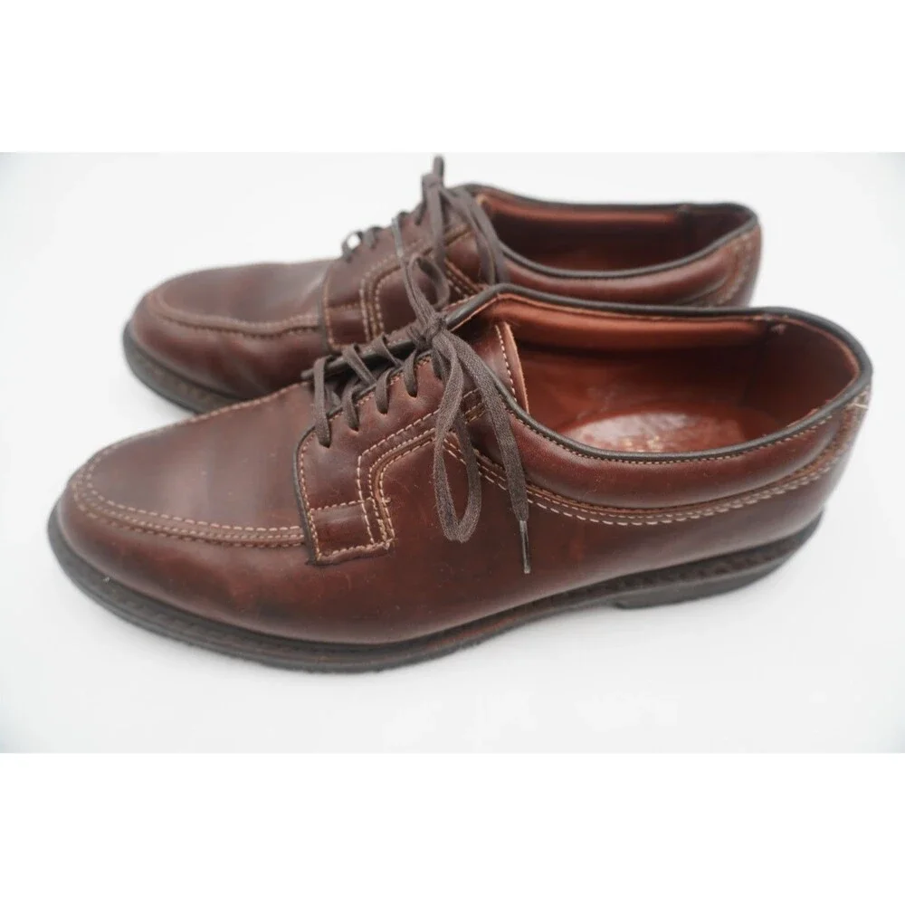 Allen Edmonds Men Wilbert Oxford Split Toe Shoe 1930 Brown 10 D Handcrafted USA